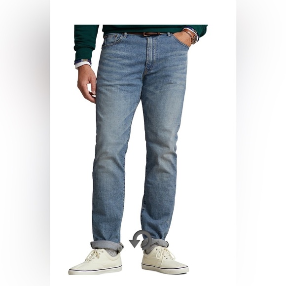 Polo Ralph Lauren The Hampton Relaxed Straight Jeans   46 X 34 MENS big & tall - Picture 1 of 7